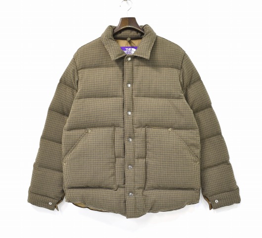 the north face purple label polyester wool stuffed shirt