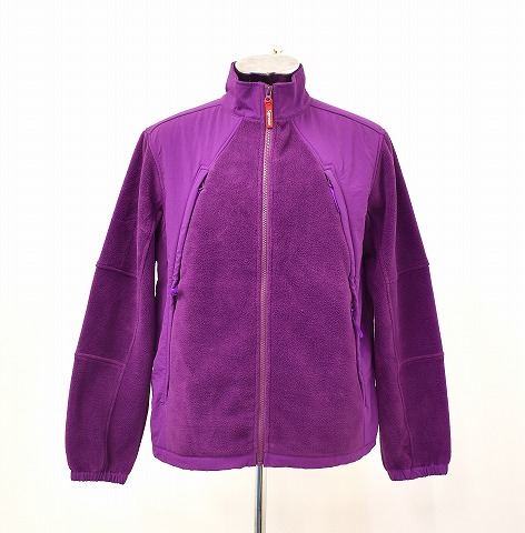 purple zip up jacket