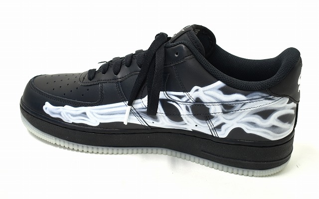 nike air force 1 skeleton black