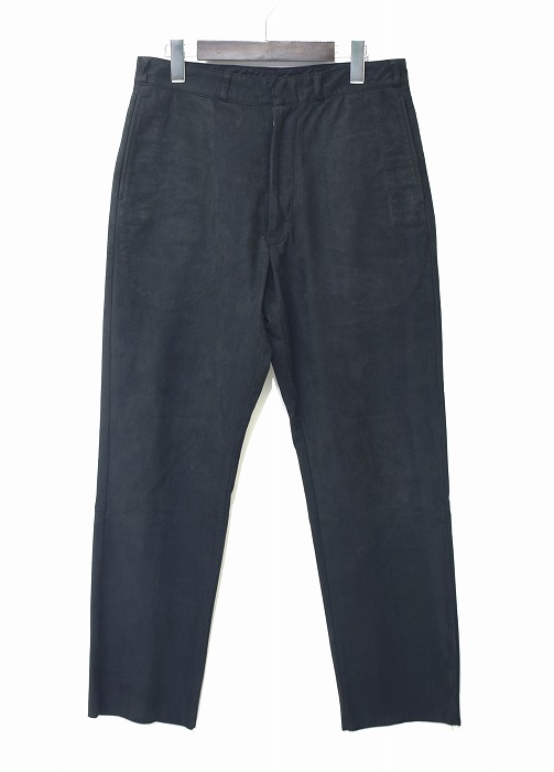 【中古】 saby （サバイ） POLY WORK PANTS AMARETTA FAKE SUEDE ポリ ワークパンツ アマレッタ フェイクスエード NYLON MADE IN JAPAN　bukht 2（M）SLACKS スラックス トラウザー ボトム PUレザー 031802