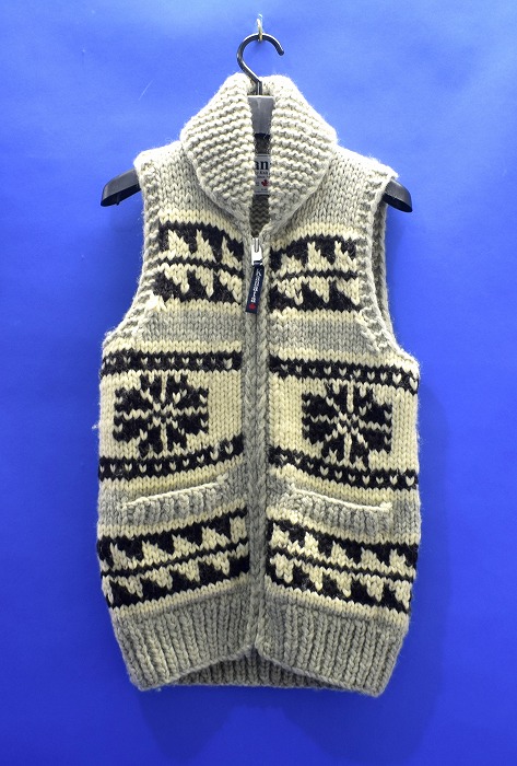 楽天市場】古着 カナタ KANATA ノルディック柄 カウチン ニットベスト