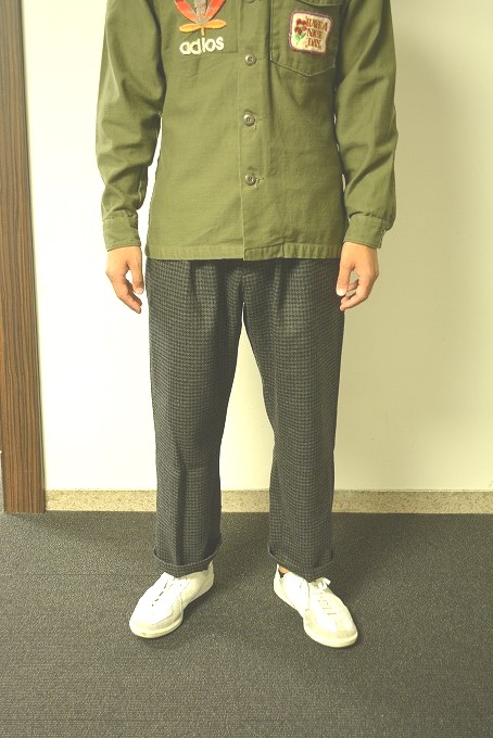 油墨(油墨) 千鸟格掖裤子鲍勃 · 迪伦手游褶裥裤鲍勃 · 迪伦