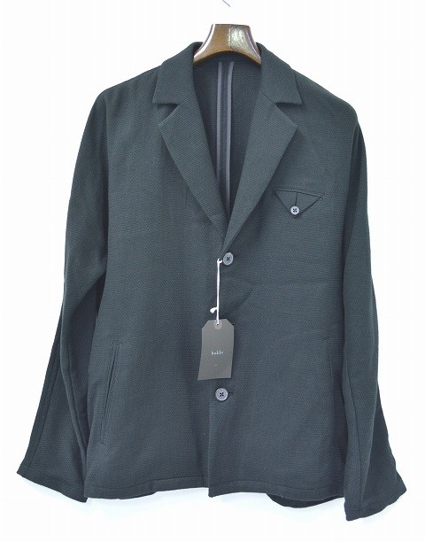 【新品】 bukht （ブフト） NO SEAM JACKET ノーシームジャケット　テーラードジャケット カーディガン B-61403 BLACK　1（M）シャツ SHIRT カジュアル ストリート ブルゾン アンコン｜used select shop Greed