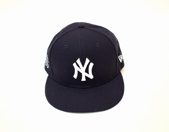 【新品】NEW ERA（ニューエラ）× ERIC EMANUEL （エリック エマニュエル）59FIFTY MLB NEW YORK YANKEES CAP メジャーリーグ ニューヨーク ヤンキース 6パネル キャップ 帽子 大リーグ HEADWEAR MAJOR LEAGUE BASEBALL CAP ベースボール野球【中古】コラボ 別注 加工