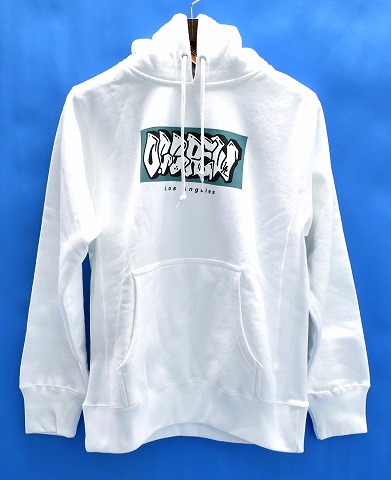 【新品同様】【訳アリ】 O.C CREW （オーシークルー）90'S GRAFF BOX LOGO PARKA 90年代グラフィックロゴボックスパーカー プルオーバースウェットフーディー PULLOVER 　WHITE M　O.C STYLYE LOGO　　【中古】パーカー おしゃれ ストリート アメカジ