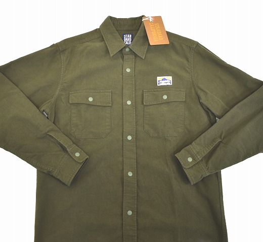 【新品】STANDARD CALIFORNIA(スタンダード カリフォルニア)SD Stretch Moleskin Classic Field Shirt ストレッチ モールスキン クラシック フィールドシャツ 長袖 ワーク ネル OLIVE MADE IN JAPAN M|used select ...
