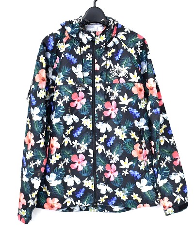 楽天市場 中古 X Girl Sports エックスガール スポーツ Performance Jacket Flower パフォーマンスジャケット フラワー ウインドブレーカー ナイロンジップアップジャケット フーディー Hoody Parka 花柄 フード 総柄 黒 S Used Select Shop Greed