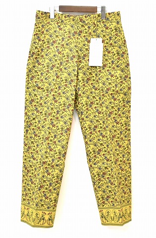 【新品】 MISTER GENTLEMAN （ミスタージェントルマン）FLOWER PAISLEY WIDE TROUSERS フラワーペイズリー ワイドトラウザーズ 花柄 パンツ スラックス PANTS MGR-STR03 BEIGE M Mr.GENTLEMAN｜used select shop Greed