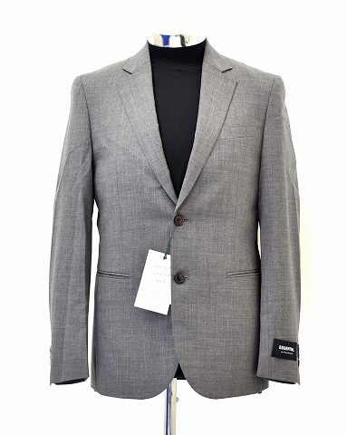 【新品】 MISTERGENTLEMAN (檀那士君子) ベーシック SET UP  JACKET 2B ベーシックセットアップジャケット ESS-JK01 TAILORED 2つボタンテーラードジャケット 毛糸 ESSENTIAL  エッセンシャルラインMr.GENTLEMAN GREY M 商行為 心地よい フォーマル 御召しもの