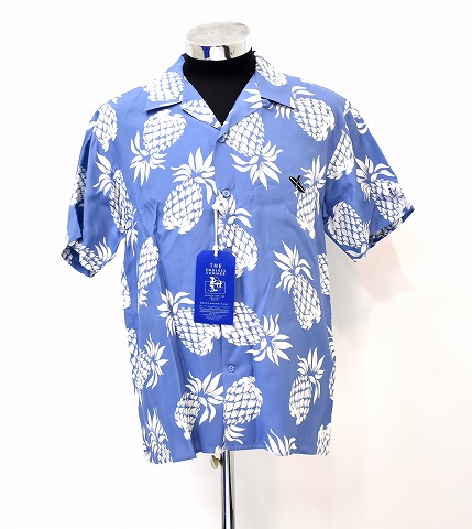 楽天市場 新品 The Endless Summer ジエンドレスサマー Tes Pine Aloha Shirt パイン アロハシャツ 半袖 S S スーベニア Sax Large Made In Japan Used Select Shop Greed