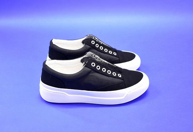 【新品同様】 MISTERGENTLEMAN （ミスタージェントルマン） × ORPHIC （オルフィック） UNION SNEAKERS ユニオン ハイブリット シューズ スリッポン スリップオン SLIP-ON 靴 スニーカー コラボ 別注 BOA ボア BLACK 7 Mr.GENTLEMAN【中古】 シューズ アメカジ ストリート
