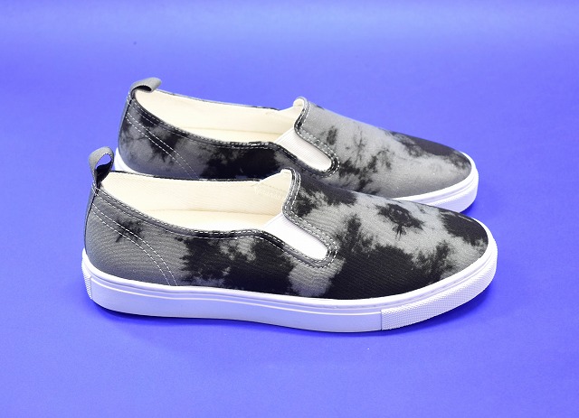 【新品】 MISTERGENTLEMAN （ミスタージェントルマン） TIE DYE SLIP-ON SHOES タイダイ スリッポン スリップオン シューズ Mr.GENTLEMAN 靴 MGQ-AC21 スニーカー GREY&times;BLACK 27.0｜used select shop Greed 8,954円