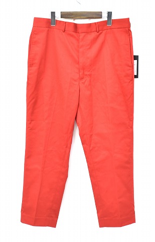 【新品】 CAPTAINS HELM (キャプテンズヘルム) × TOWN CRAFT （タウンクラフト）× CHT #3/4 LEG WORK PANTS 　クロップドワークパンツ ハンパ丈 RED M　W32 コラボ 8分丈 9分丈