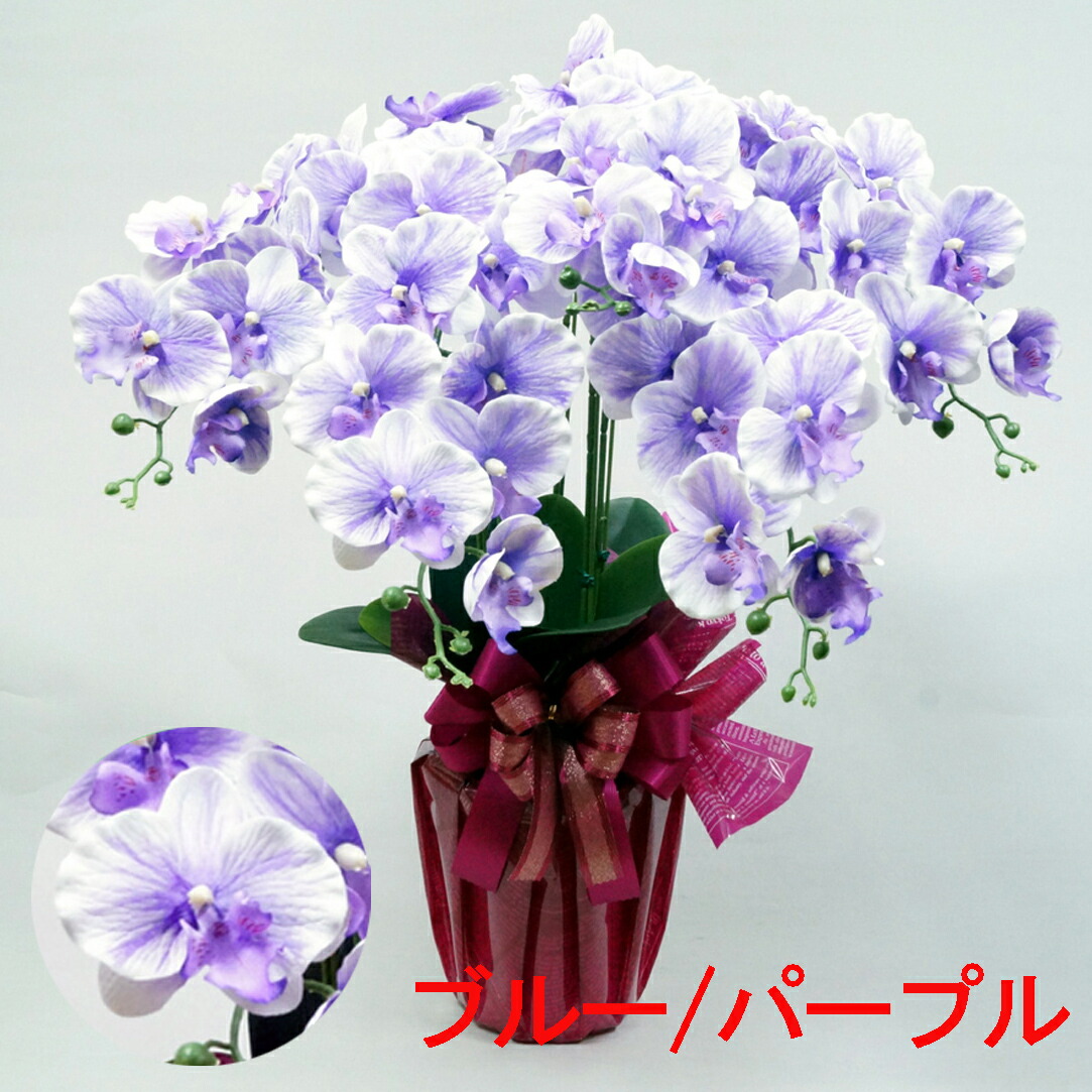 造花 インテリア 枯れない花 祝い花 紫 胡蝶蘭 枯れない お祝い 光触媒 