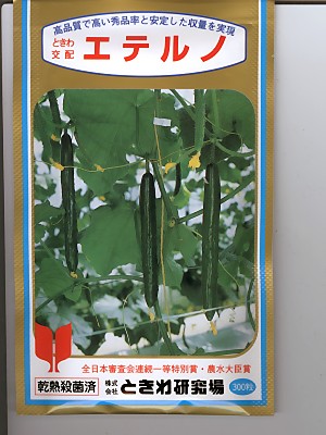 胡瓜の種 ときわ掛け合わせ エテルノ  ときわ科学研究所の胡瓜亜種です。種の物ごとならお任せ緑であることデポ