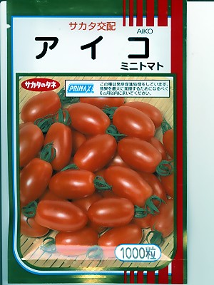 ミニ赤茄子種 サカタ掛け合わせ・・冷コー・・＜サカタのタネのミニ赤茄子です。種の物ごとなら緑であることデポ＞