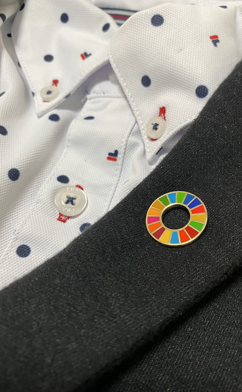 新作入荷!!】 1個セット 金色疑似七宝焼 sdgsバッチ ピンバッチ SDGs 国連バッヂ ピンバッジの留め具 3個付き qdtek.vn