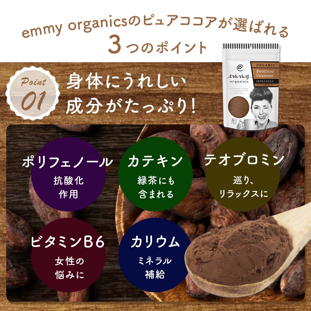 【先着300円OFFクーポンプレゼント】オーガニック 純ココアパウダー ピュアココア 400g［ 有機 ピュアココア 砂糖不使用 無香料 添加物不使用 有機 無糖 純ココア カカオ ポリフェノール 粉末 お菓子 製菓 製パン ］