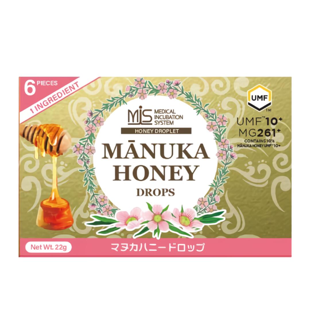 ●【最後の１枚】【訳アリ】Drop of honey １枚 楽天市場】マヌカハニー＆ジンジャー ドロップ（22g／6粒入）［ 飴