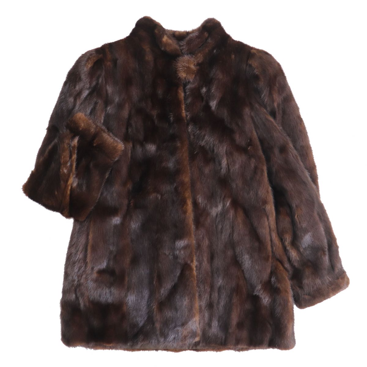 楽天市場】【中古】美品▽ストーンマーティン 裏地ロゴ柄 本毛皮コート