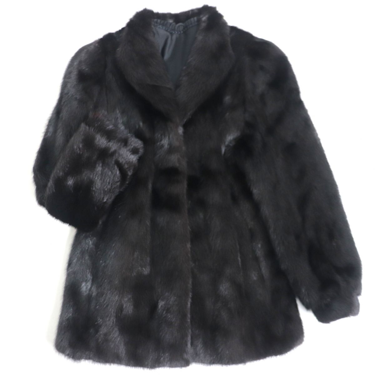 楽天市場】人気☆MINK サファイアミンク 本毛皮コート ライトグレー 9