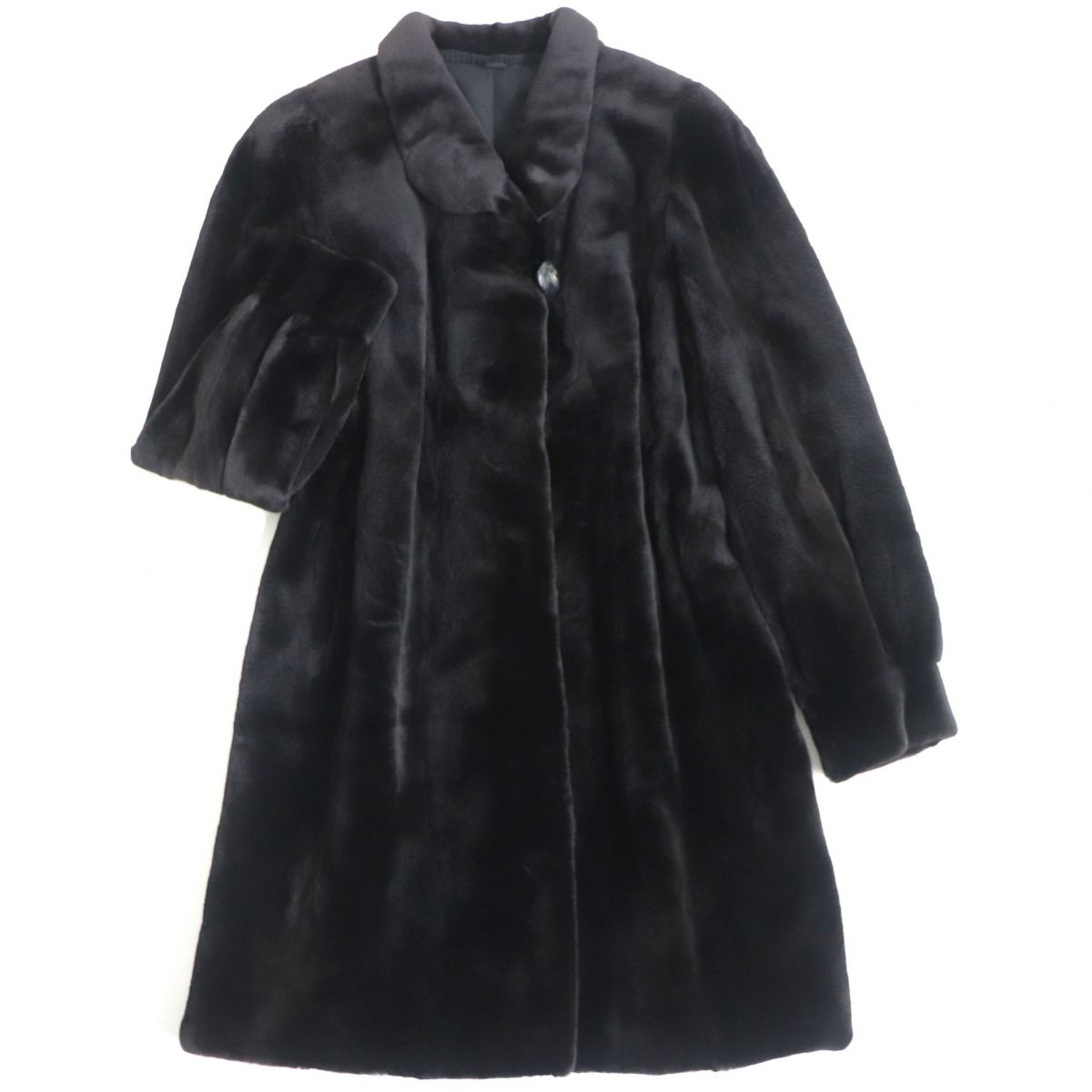 楽天市場】美品☆MINK シェアードミンク デザイン 本毛皮超ロング