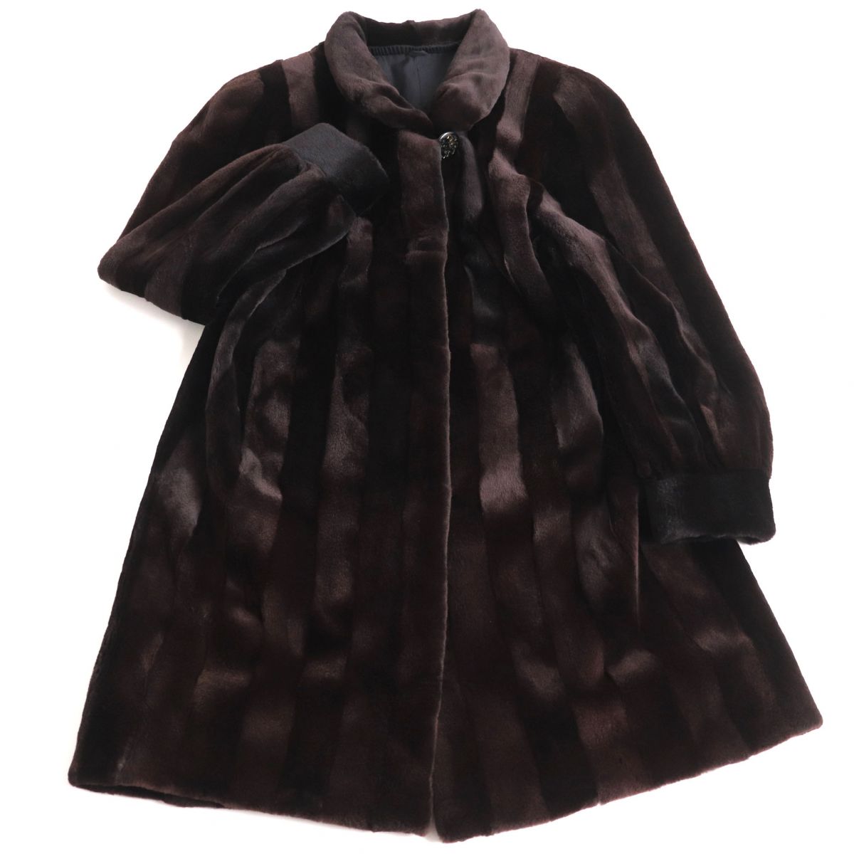 【極美品】SAGA MINK 最高級ミンクファー ロングコート ダークブラウン 楽天市場】極美品▽SAGA MINK サガミンク 本毛皮コート ブラウン