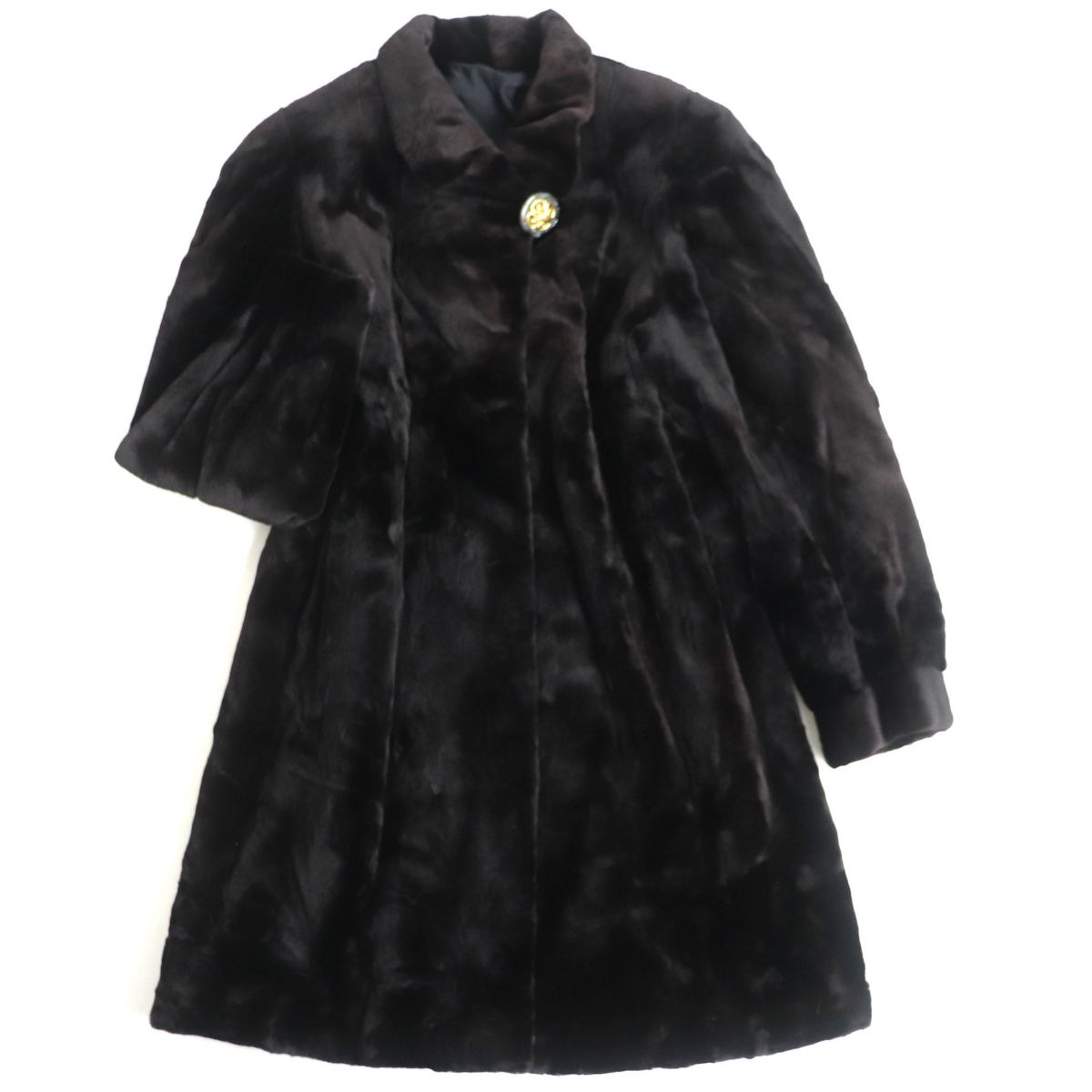 楽天市場】極美品○SAGA MINK サガシェアードミンク 本毛皮コート