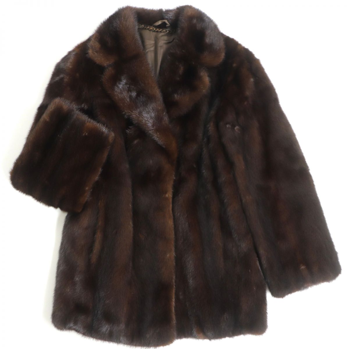 T3640【最高級】ミンク*リアルファー*本毛皮*裏地花柄刺繍*フリンジ*ティペット*ショール*襟巻き*ストール*アイボリー系 T3640最高級ミンク*リアルファー*本毛皮*裏地花柄刺繍*