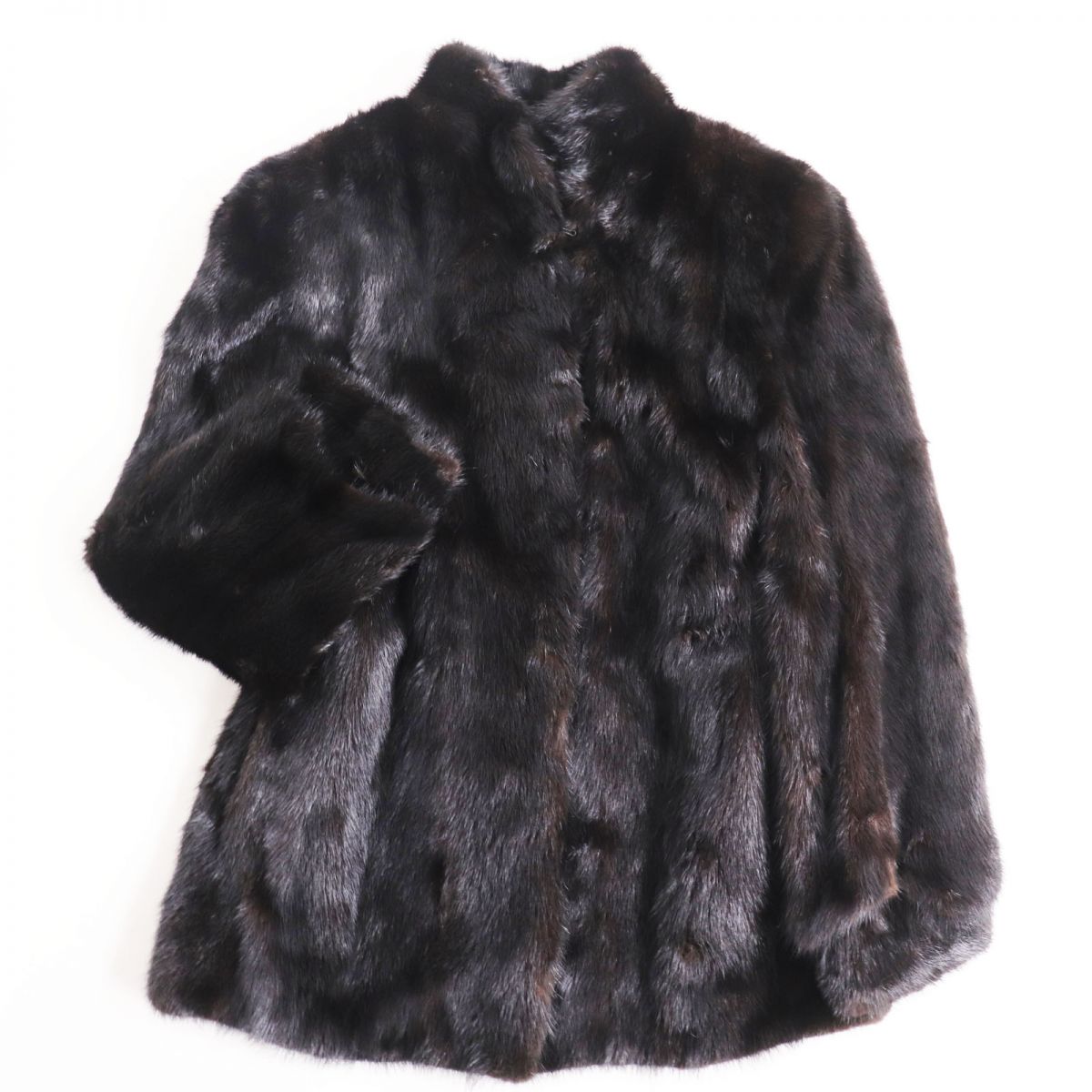 【艷やか美品】 高級感ミンクファーコート 毛皮ジャケット　22こ477 美品✨SAGA SELECTED ミンク 毛皮 リアルファーコート 11 レディース