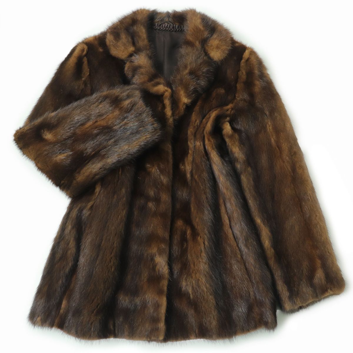 楽天市場】極美品☆MINK ミンク パステルミンク 本毛皮コート ライト