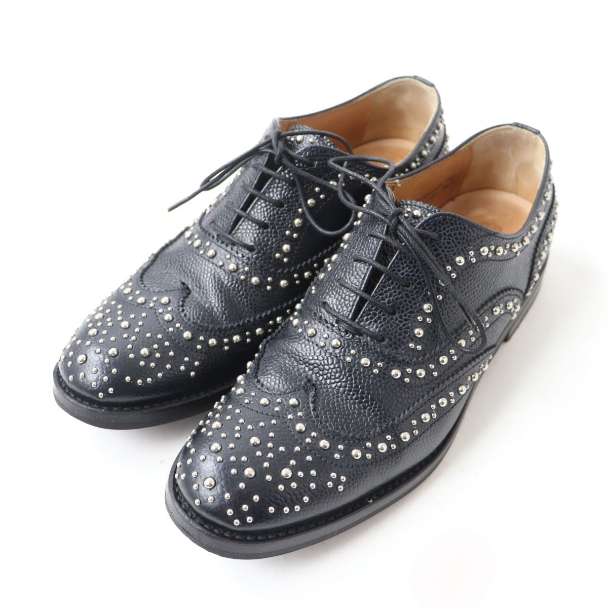 靴 Church's BURWOOD MET BLK POLISHED Church's Burwood Polished Studded Brogues | Black | FARFETCH
