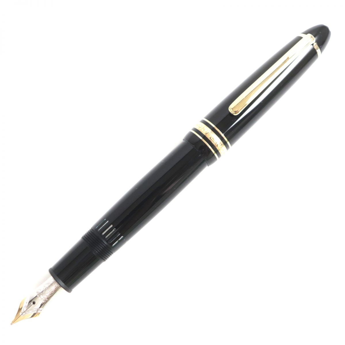 【楽天市場】美品 MONTBLANC モンブラン マイスターシュテュック No.146 ホワイトスター ペン先14K 万年筆 ブラック×ゴールド  Mニブ ドイツ製【中古】 : 衣類＆ブランドリサイクル GREEN