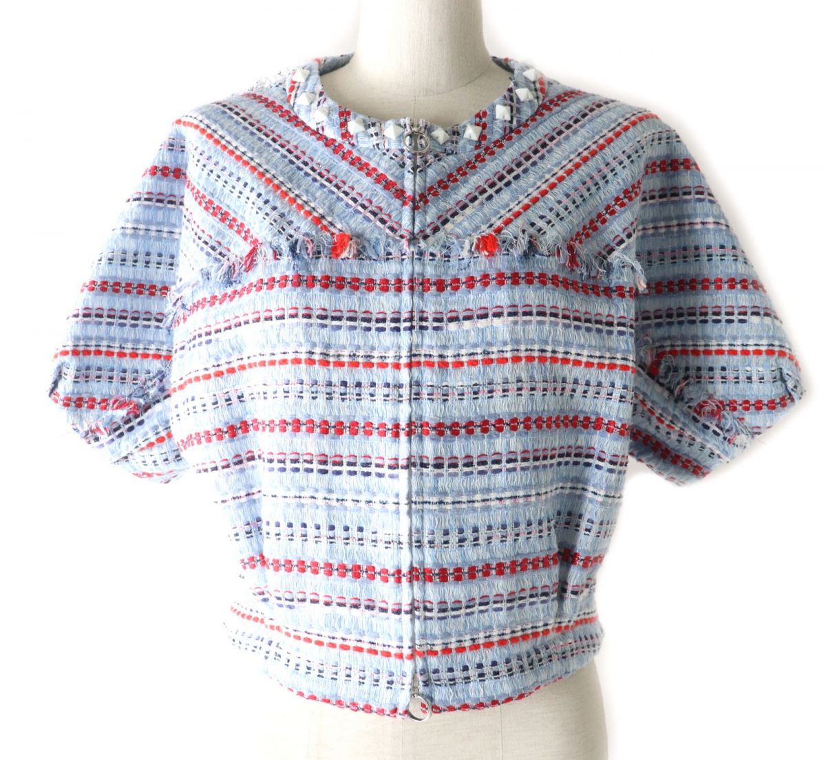 楽天市場】【ルネ】Rene マリアケント ツイード ノーカラー