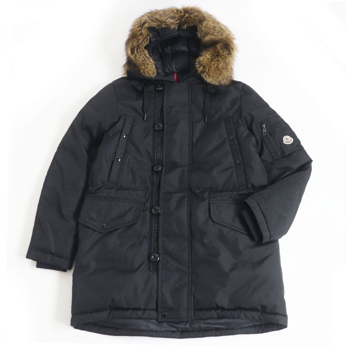 楽天市場】極美品○MONCLER モンクレール POLA/ポーラ ファー/ロゴパッチ付き WZIP フーデッドダウンジャケット ネイビー 2 正規品  メンズ【中古】 : 衣類＆ブランドリサイクル GREEN