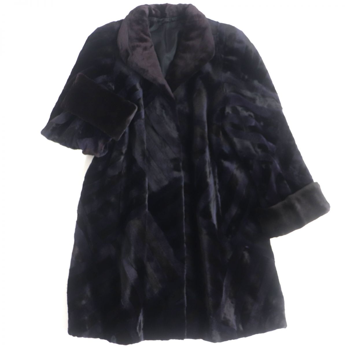 極美品　Josephine　ジョセフィーヌ　リアルファーコート　毛皮　ブラック 楽天市場】毛並み美品▽Josephine ジョセフィーヌ MINK ミンク 本毛皮