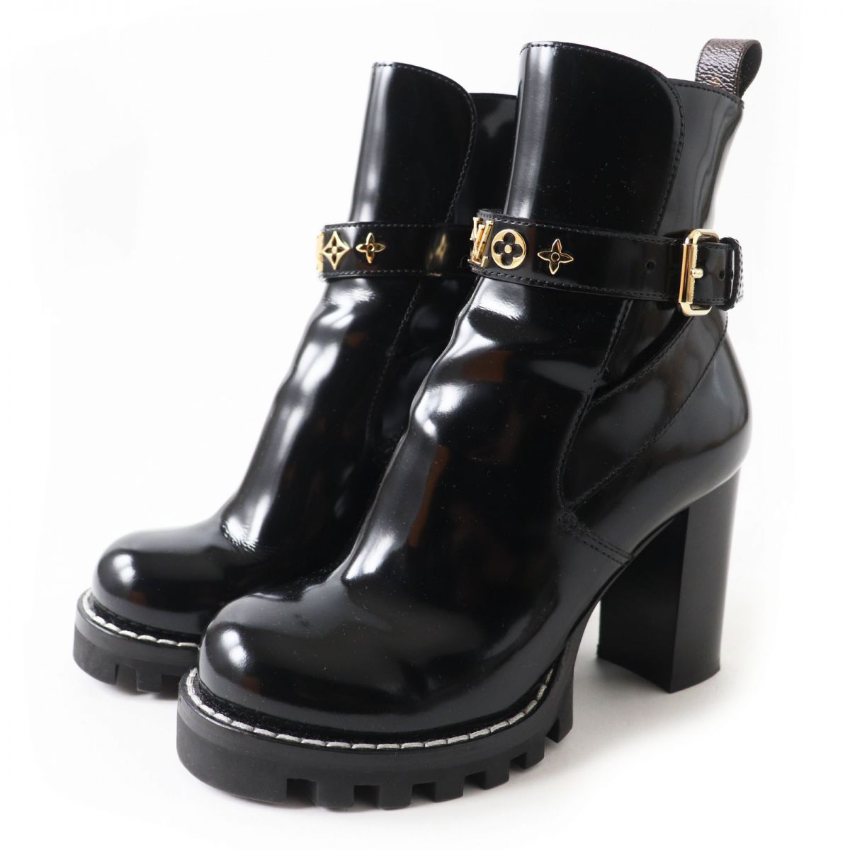 送料込*ルイヴィトン*LVレンジャーモノグラム&ヌバックブーツ louis-vuitton-lv-boot-ranger--