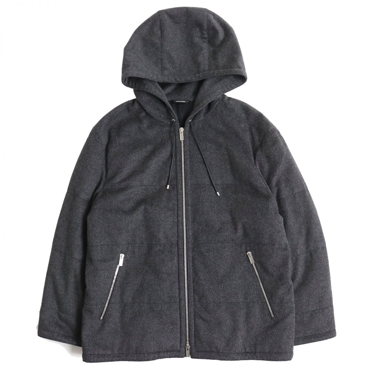 HERMES - 極美品★HERMES エルメス 23AW レザー使い Hロゴジップ付き ダウンベスト アウター ブラック 38 フランス製 正規品 レディース HERMES - 極美品☆HERMES エルメス 23AW レザー使い Hロゴジップ