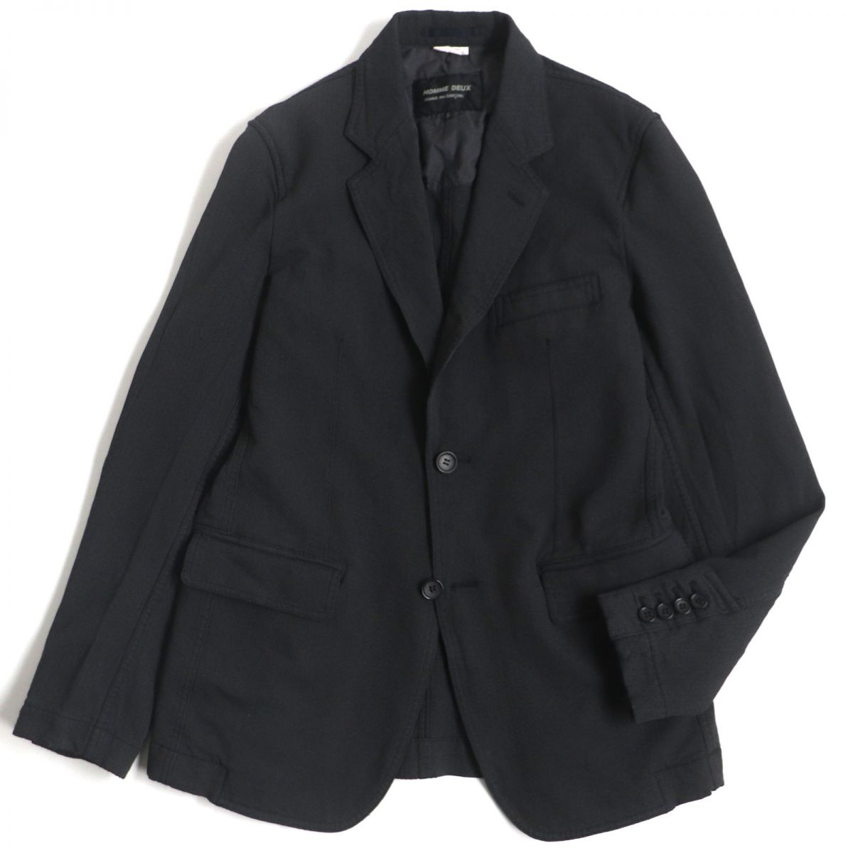 中古美品 コムデギャルソンオムドゥ ブルゾン ブルーストライプ M 送料込 COMME des GARCONS - □□COMME des GARCONS コムデギャルソン