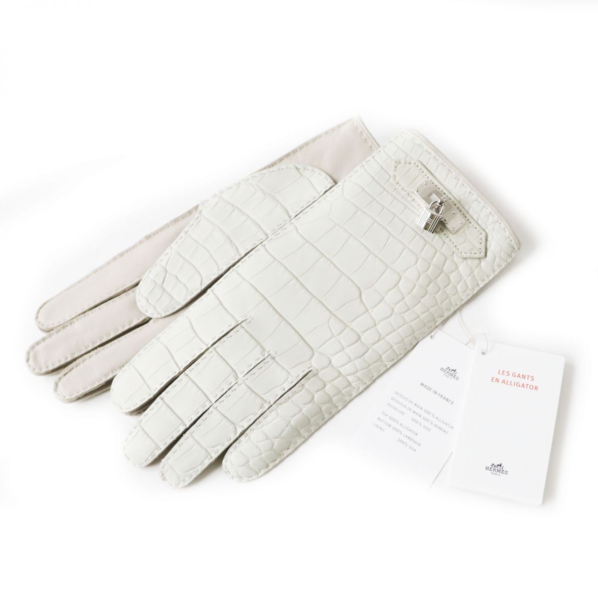 未当てはめる品◎定まり品 仏製 HERMES エルメス 23AW カデナ クロコダイルレザー ケリー 地球儀／グローブ ともし火薄墨色系×しろがね色金具 7 箱・下げ札付【中古】