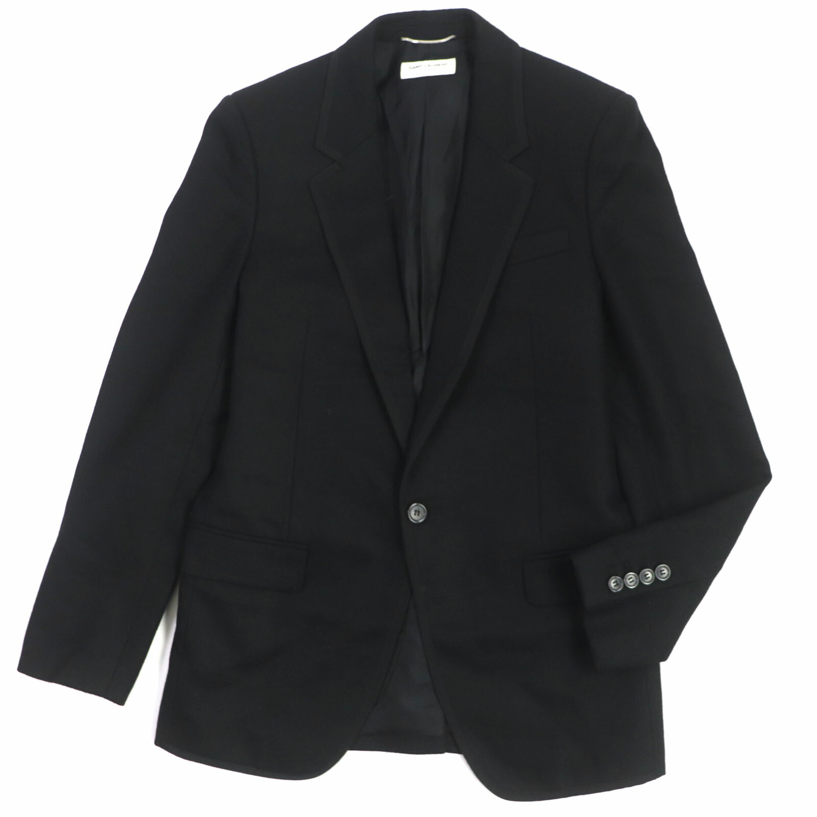 YSL レトロ　アイボリー テーラードジャケット 　毛100% 裏地キュプラ YSL レトロ アイボリー テーラードジャケット 毛100% 裏地