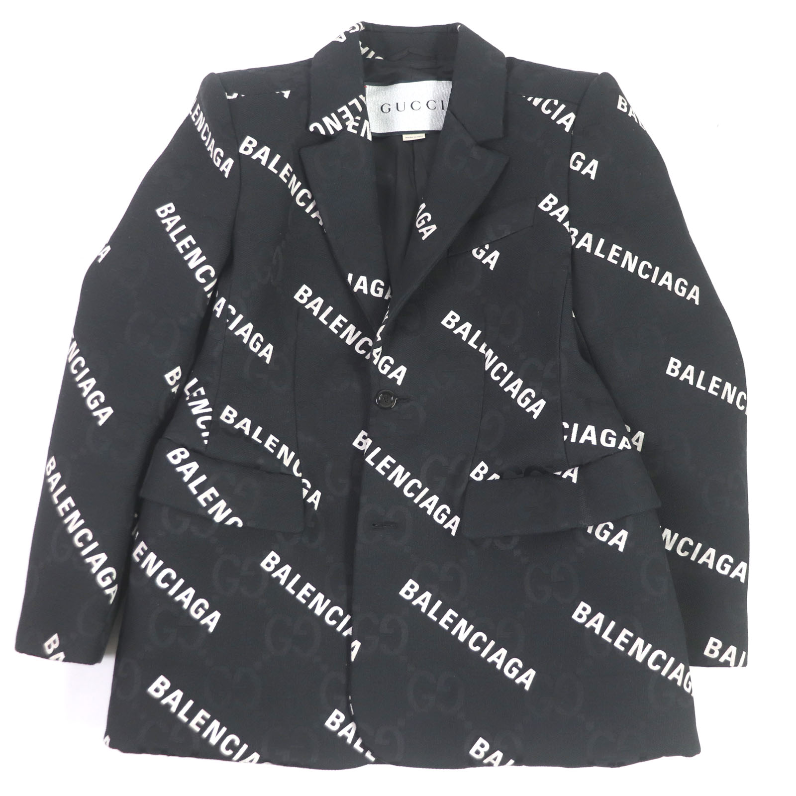 新品未使用★ホーンガーメント・ブランドロゴ総柄 ダウン セットアップ(48) 楽天市場】グッチ GUCCI ×バレンシアガ BALENCIAGA サイズ:50