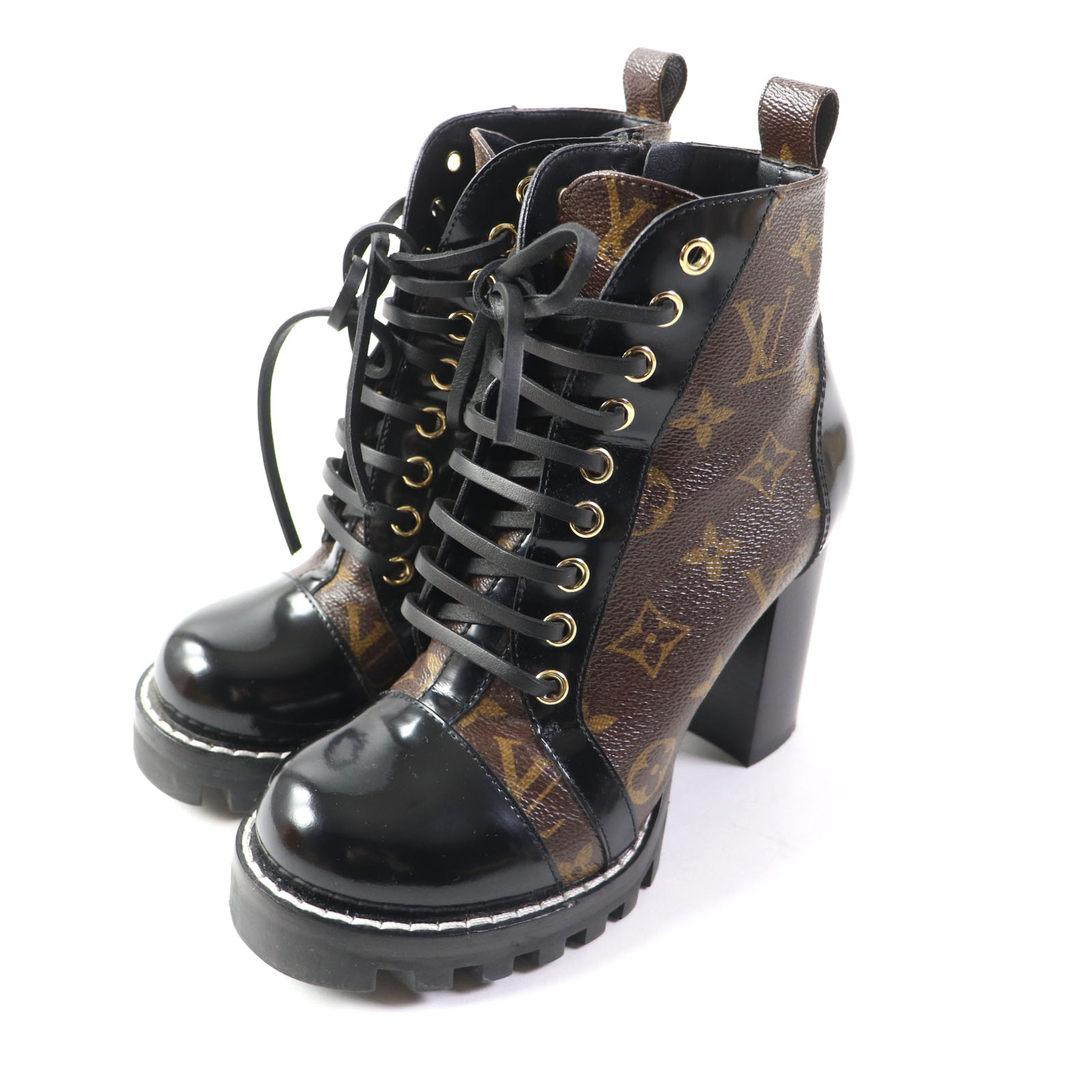 ルイヴィトン モノグラムアンプラント ロングブーツ 黒 レザー 35 1/2 楽天市場】【靴】LOUIS VUITTON ルイ ヴィトン ロングブーツ