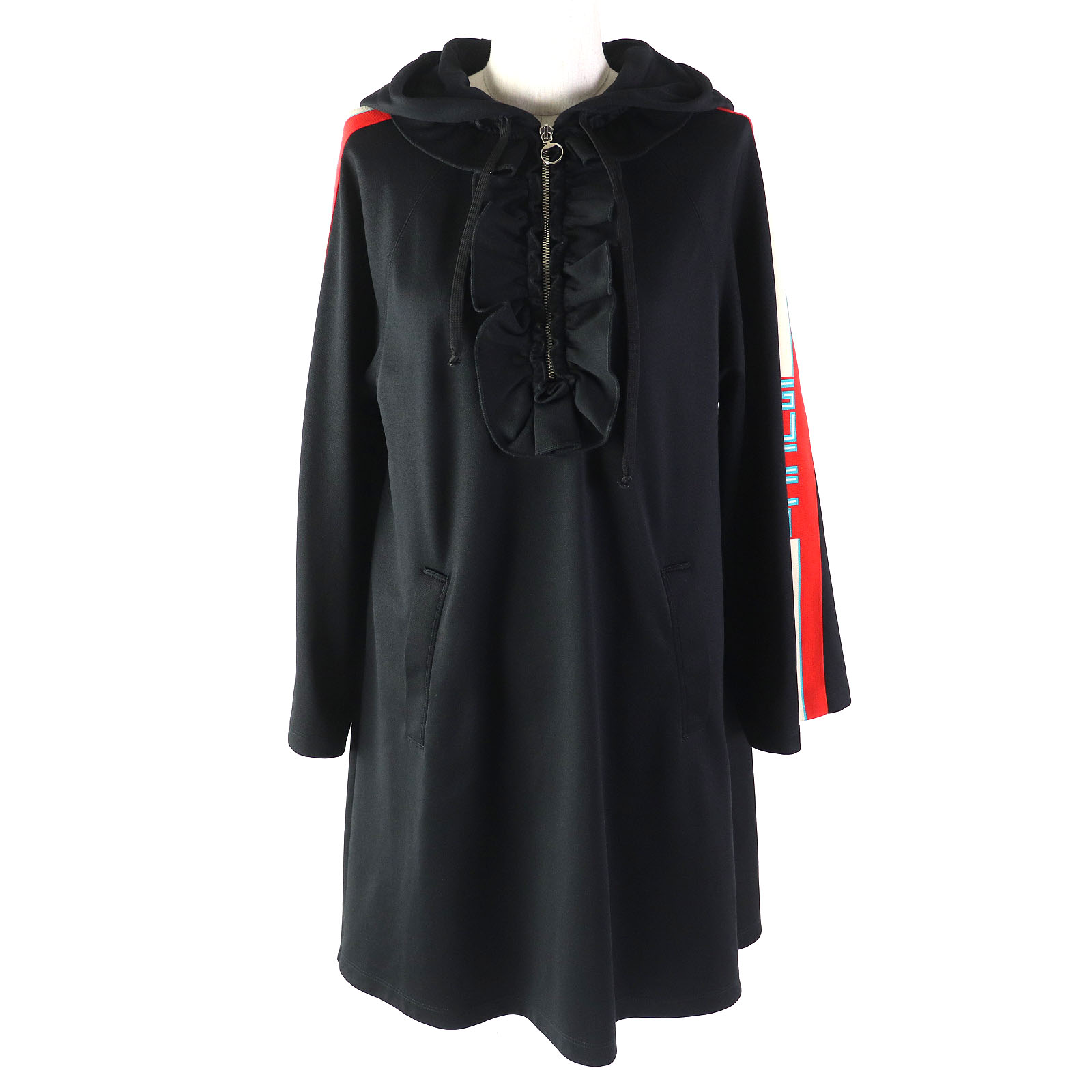 GUCCIパーカーワンピース　サイズ12 新品未使用】希少！GUCCI サイケデリック パーカーワンピース L