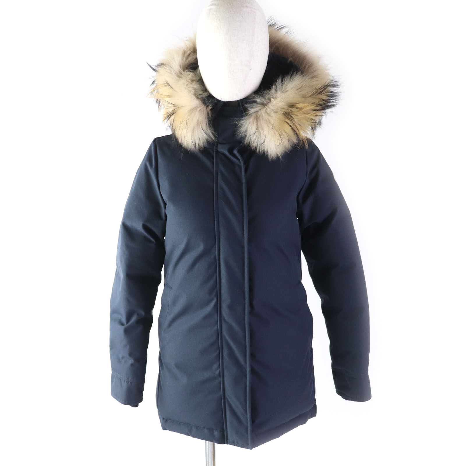 美品★Pyrenex ピレネックス BORDEAUX FUR ボルドーワイン毛革 ラクーンファー・フード付 ZIP UP 落ち込む上衣 米国海軍 34 日本大きさS好いかげんに ブルガリア共和国製 置き目品 レディース【中古】