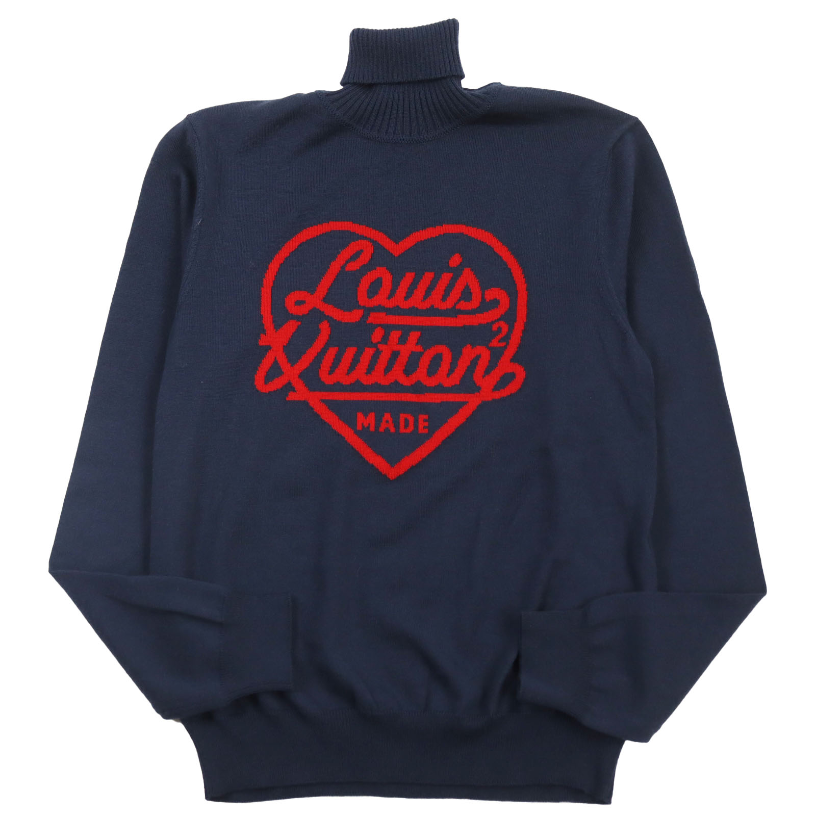 NIGOコラボ♪カッコいい【Louis Vuitton】ニットクルーネック Louis Vuitton x Nigo Short-Sleeved Knitted Crewneck Indigo