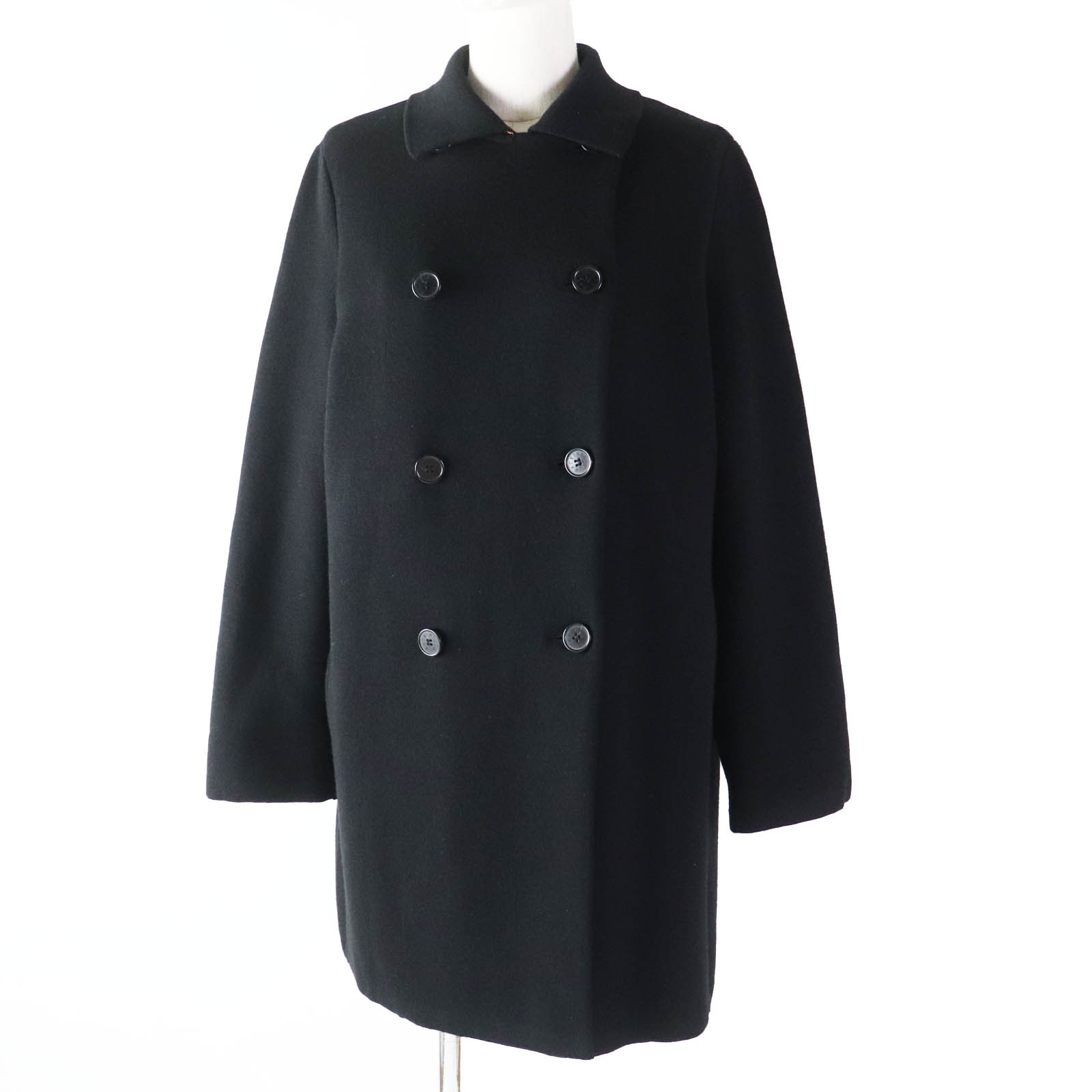 【極美品】グリーンレーベルリラクシング　ダブルチェスターコート　カシミヤ　黒　M m32265736708_1.jpg?1726487384