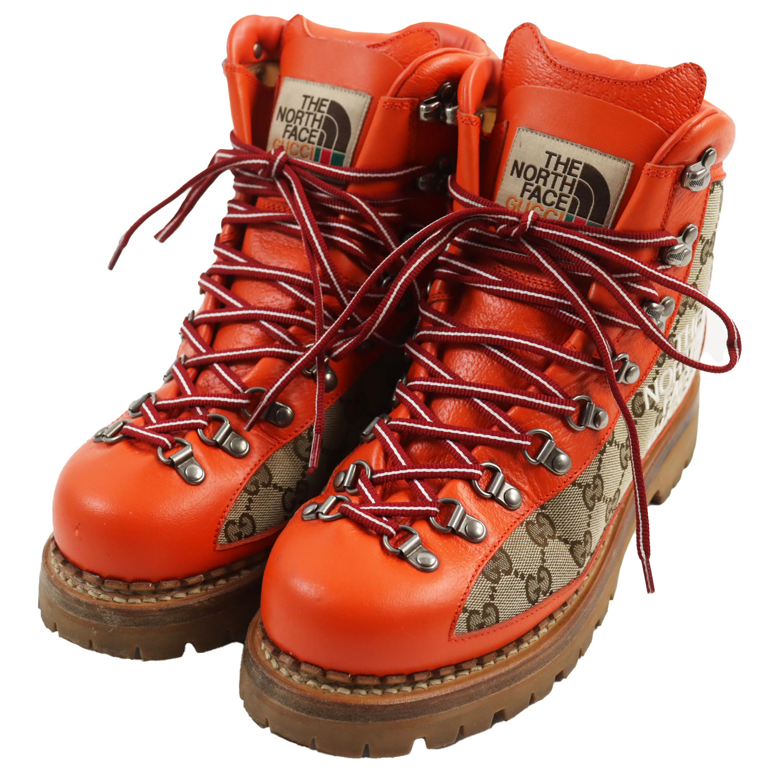 【楽天市場】美品 GUCCI グッチ THE NORTH FACE ザ・ノースフェイス 679914 GGキャンバス レザー マウンテンブーツ
