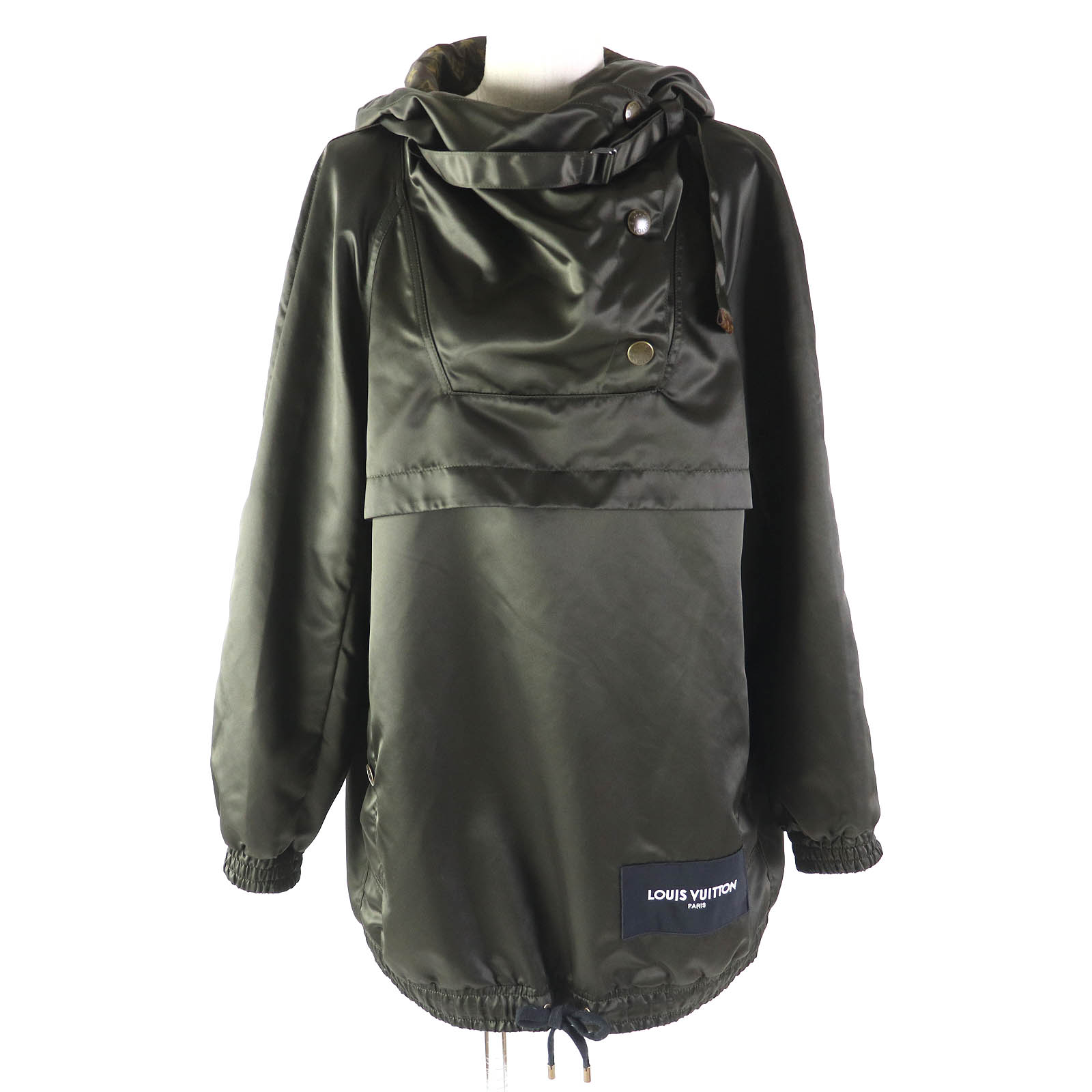 Louis Vuitton 23年 クロップド モノグラム パファジャケット ダウンジャケット 1AC0OM ブラック 36 (199968