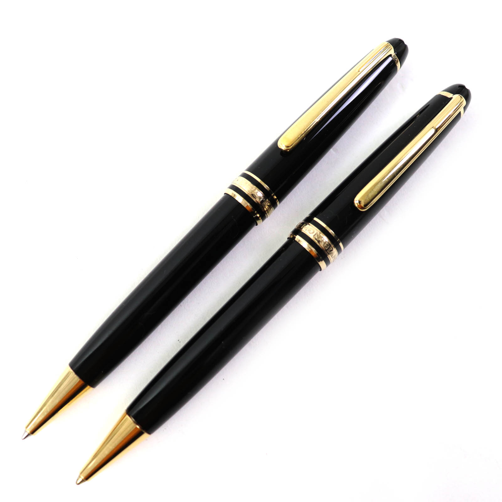 楽天市場】極美品□MONTBLANC/モンブラン マイスターシュテュック クラシック ペン先14K Fニブ 万年筆/ボールペン 二本セット 黒×金  ドイツ製 筆記OK【中古】 : 衣類＆ブランドリサイクル GREEN